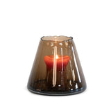 Hurricane lamp | Conical vase organic rim