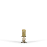 Kandelaar | Glass Candelholder champagne luster