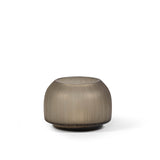 Candle holder | Glass dome light smoke hand-cut