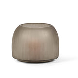 Candle holder | Glass dome light smoke hand-cut