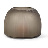 Candle holder | Glass dome light smoke hand-cut