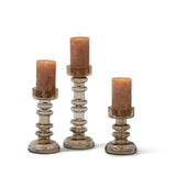 Kerzenhaltern | Glas-Kerzenhalter Oyster – 3er-Set
