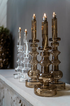 Olielamp | Kandelaar Champagne Beige