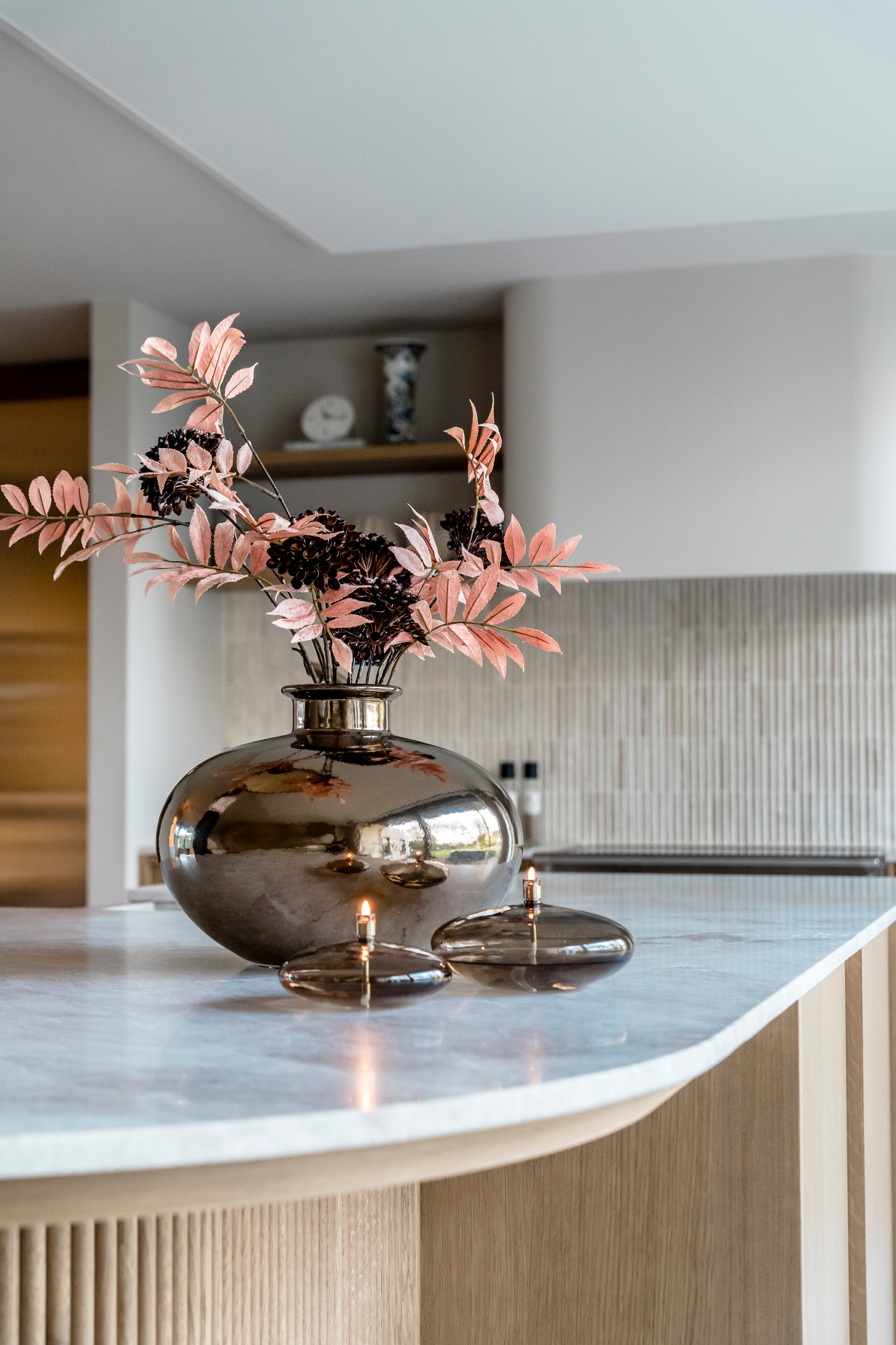 Oil lamp | Disc Champagne Brass