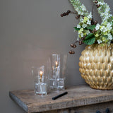 Öllampe | Windschutz Conical klares Messing