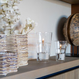 Öllampe | Windschutz Conical klares Messing