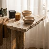 Kerze | Duftkerze Mystique – Handgemachtes Design in Karamell-Blasenglas