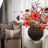 Bloemenarrangement | PURE by JASACO in Bubble Marron vaas- Hotel Stijl