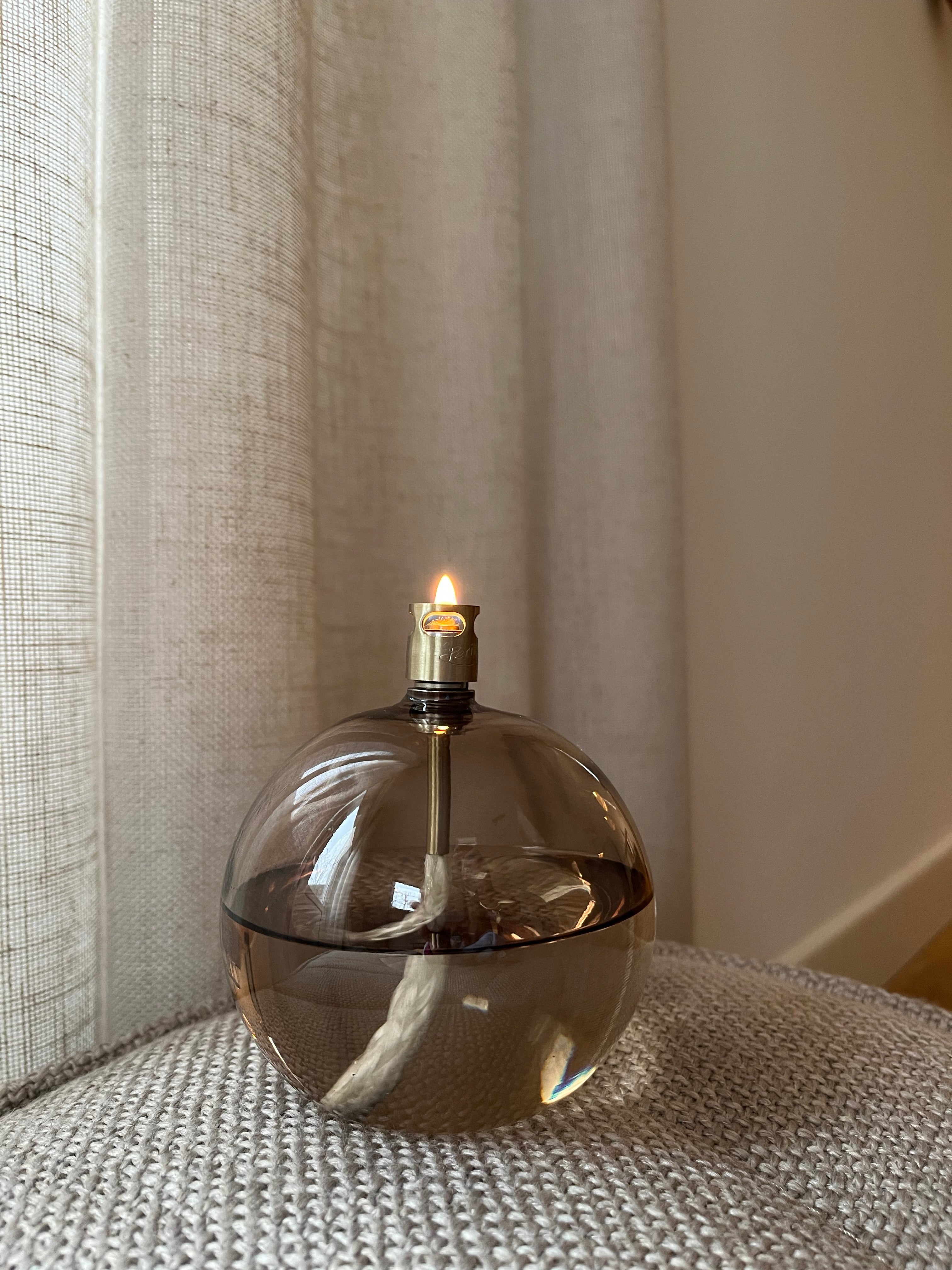 Olielamp | Champagne Beige Rond