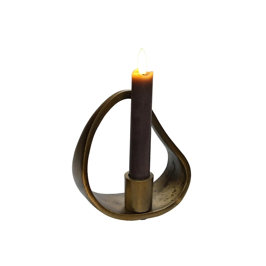 Druppel kandelaar voor diner kaarsen brons