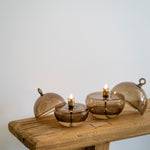 Olielamp | Round cover champagne brass