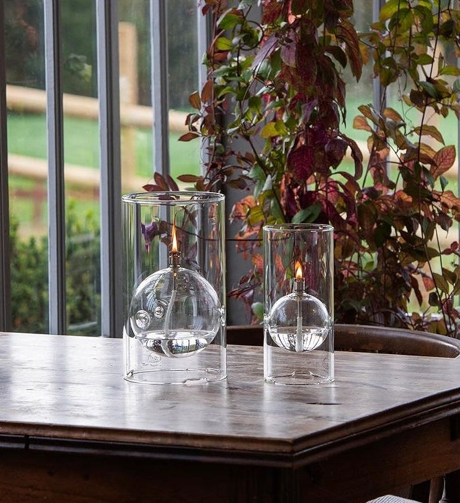 Windlichten | Olielamp in Windlicht (bolvormig)