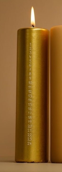 Kaars | Adventkaars Gold