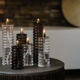 Olielamp | Colonne champagne brass