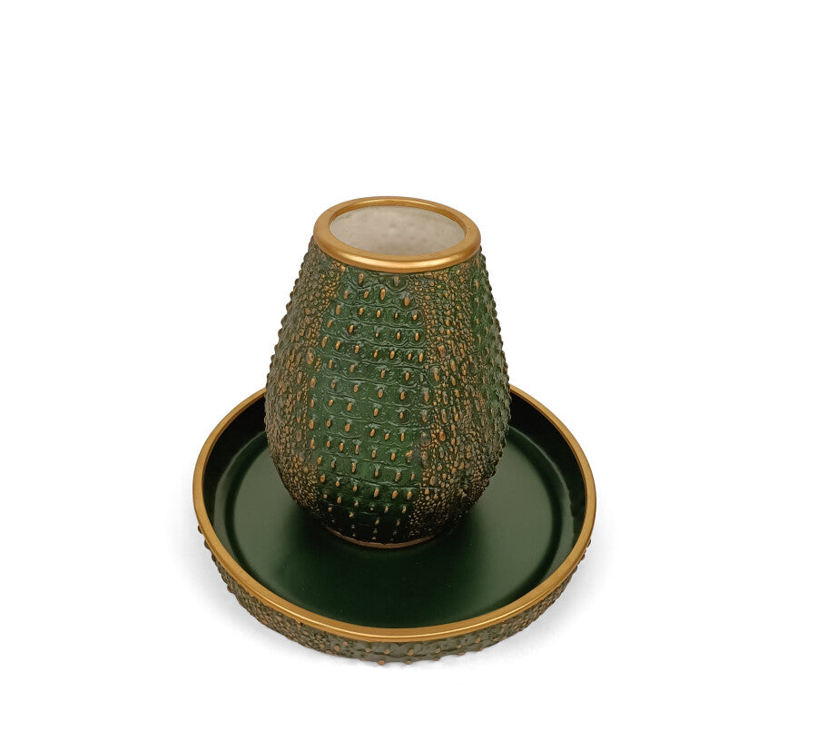 Schaal | Crocodile Bowl Green
