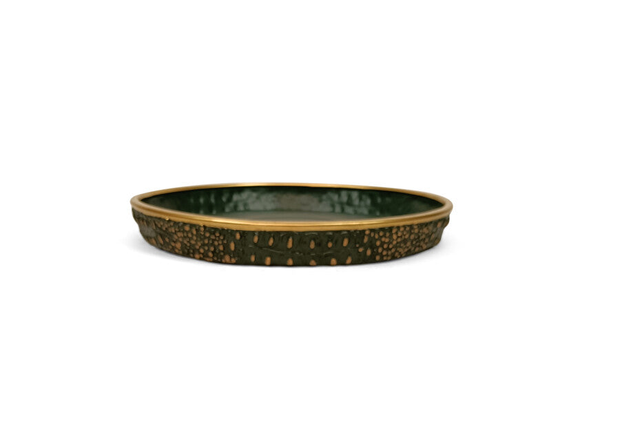 Schaal | Crocodile Bowl Green