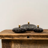 Olielamp | Disc smoke grey Brass