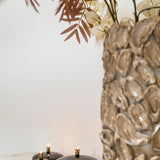 Olielamp | Disc smoke grey Brass