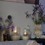 Windlicht | Linea beige Glow