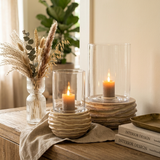 Windlicht | Linea beige Glow