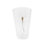 Öllampe | Windschutz Conical klares Messing