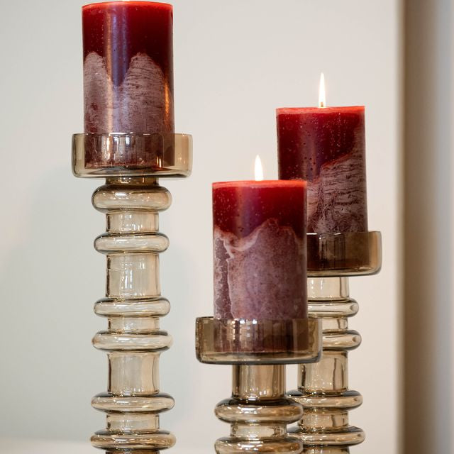 Kerzenhaltern | Glas-Kerzenhalter Oyster – 3er-Set
