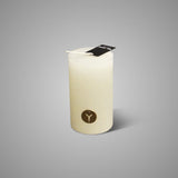 Candle | Rustic candle Taupe and Ivory - Brynxz